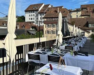 Terrasse aufgedeckt